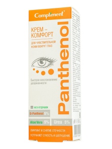 Compliment Panthenol  Крем-Комфорт для чувствительной кожи вокруг глаз, 25мл/16шт, арт.910040