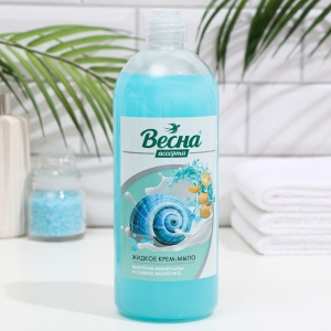 Фотография ПКК Весна Жидкое Мыло • 850мл • Морские Минералы и Соевое молочко • арт.5237