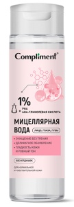 Фотография Compliment Вода мицеллярная • С Pha и Гликолевой Кислотой • 250мл • Арт.917926