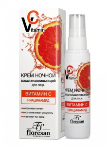 Флоресан Vitamin C Крем для лица НОЧНОЙ, 75мл, арт.Ф-671