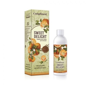 Фотография Compliment Подарочный набор №1360 • Sweet Delight • Гель для душа 250мл +Мочалка • арт.876396