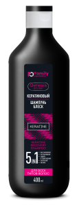 Фотография Family Cosmetics Шампунь-Блеск • Кератиновый • Для всех типов волос • Genesis Pro Hair • 400мл • арт.FGPH-6004