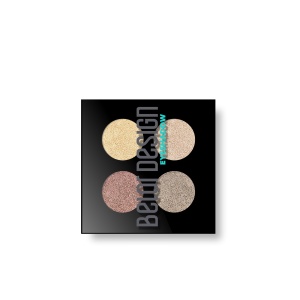 BelorDesign Тени компактные Delicate 4-х цветная сборка №52 перламутрово-золотые, 5,1 г