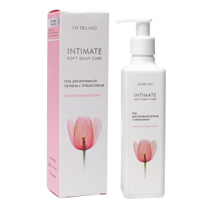 LIV DELANO INTIMATE ГЕЛЬ д/интимной гигиены ЧУВСТВИТЕЛЬНАЯ КОЖА с пребиотиком, 230мл/15шт