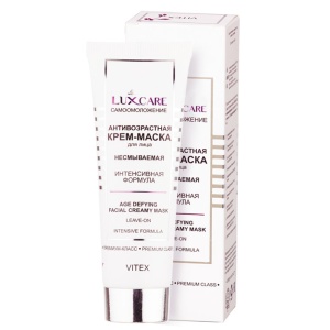 Фотография Витекс LUX CARE • Антивозрастная КРЕМ-МАСКА для лица несмываемая 10 мин, интенсивная формула 75мл, код 24 32