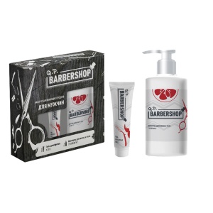 Compliment ПН №1300  Q.P. BARBERSHOP Алоэ и Грейпфрут (Шампунь Грейпфрут 320мл+Гель д/бритья Алоэ100