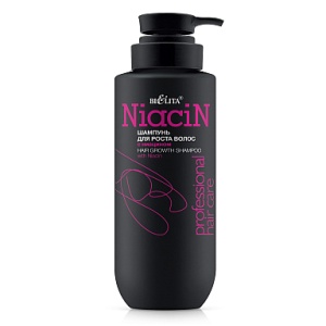 Фотография  БЕЛИТА Professional Hair Care Шампунь для роста волос с Ниацином, 500мл