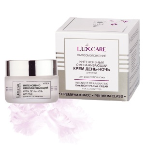 Фотография Витекс LUX CARE • Интенсивный ОМОЛАЖИВАЮЩИЙ КРЕМ "День-ночь" для лица для всех типов кожи 45мл, код 25 04