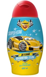 Фотография Шампунь-Гель для волос  • Детский• 2-в-1 • 400мл