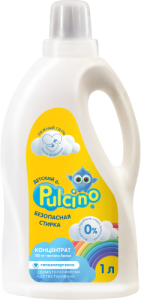 Фотография СОНЦА PULCINO • Жидкое средство для стирки • Для детского белья 0+ • 1л • Универсальное