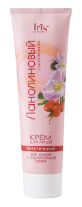 Фотография Iris Крем для лица • ЛАНОЛИНОВЫЙ с шиповником • 100г