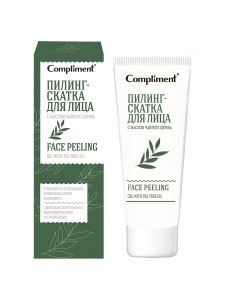 Compliment Пилинг-скатка для лица с маслом чайного дерева, 80мл  арт. 915076