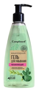 Фотография Compliment GREEN ONLY Мицеллярный Гель для умывания УВЛАЖНЯЮЩИЙ, 250мл • арт.915137