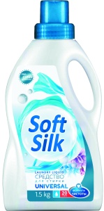 Фотография Romax Жидкое средство для стирки • Soft Silk • Universal • 1,5кг