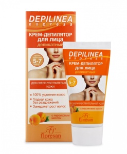 Флоресан Depilinea Крем-депилятор деликатный для ЛИЦА, 50мл/10шт. арт.Ф-502