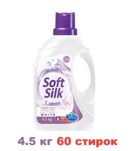 Фотография Romax Жидкое средство для стирки • White • Для Белого белья • Soft Silk • 4,5кг