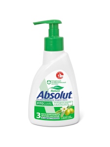 Фотография Абсолют Жидкое Мыло •  Белый Чай и Масло Оливы Антибактериальный • 250мл