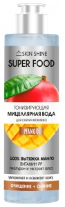 Фотография АртКолор SKIN SHINE SUPERFOOD Мицеллярная ТОНИЗИРУЮЩАЯ вода для снятия макияжа, 250мл • арт.50244