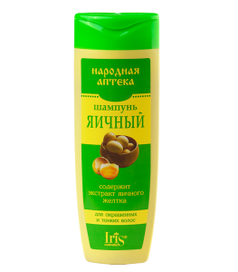 Фотография Iris Народная аптека • Шампунь Яичный для тонких и окрашенных волос • 400мл