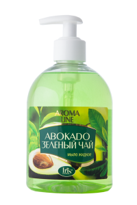 Фотография Iris Aroma Line • Жидкое мыло АВОКАДО и ЗЕЛЕННЫЙ ЧАЙ • 500мл