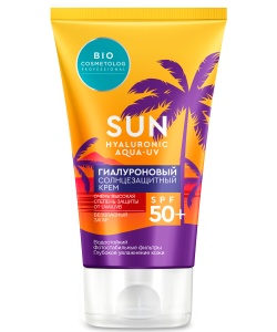 Фотография Фитокосметик Крем Гиалуроновый • Солнцезащитный • Spf50 • Фито К Biocosmetolog • 150мл • Арт.8755