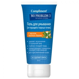 Compliment No Problem Гель для умывания с маслом чайного дерева, 200мл/24шт арт.858782