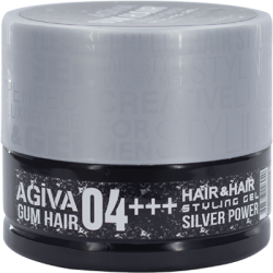 Фотография AGIVA Гель для укладки волос • Серебрянная Банка • Hair Gum Silver Power 04+++ • 700мл.