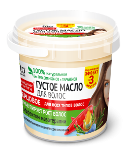 ФИТОКОСМЕТИКА Густое МАСЛО для волос 155мл ПЕРЦОВОЕ банка/12шт Арт.4732 НАРОДНЫЕ РЕЦЕПТЫ