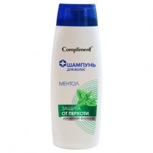 Фотография Compliment Шампунь для волос • От перхоти • МЕНТОЛ • 400мл • арт.916400