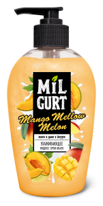 Фотография ПКК Весна MILGURT • Жидкое Крем-Мыло •  • 280гр Манго и Дыня в йогурте • арт.5241
