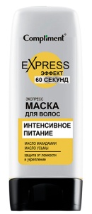 Compliment 60 Секунд Маска для волос ИНТЕНСИВНОЕ ПИТАНИЕ, 200мл арт.917032