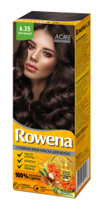Фотография Acme-Color Крем-Краска для волос • Rowena •  Стойкая • Тон 6.35 • Каштановый