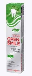 ВЕСНА OPEN SMILE Профилактическая Зубная паста Лечебные Травы, 100г арт.8119