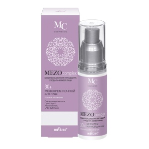Фотография Белита MEZOcomplex • Мезокрем ночной для лица 30+ Глубокое увлажнение 50мл
