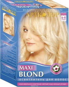 Фотография АртКолор Artcolor Maxi Blond • Осветлитель для волос с экстрактом белого льна, 30г/60мл • арт.30004