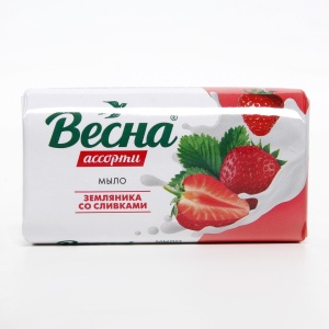 Фотография ПКК Весна Мыло 90гр Земляника со сливками,  6 шт. арт.6090