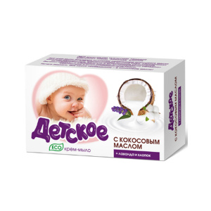 ВЕСНА Мыло 90 гр Детское Кокос, Лаванда, Хлопок, арт.6224