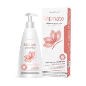 Compliment INTIMATE Гель для интимной гигиены с пребиотиками 250мл/12шт арт.799266