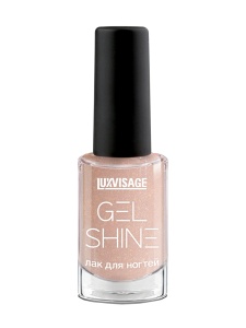 LUXvisage ЛАК для ногтей GEL SHINE тон 102 (Светлый Бежевый с шиммером) 9г, арт.К227
