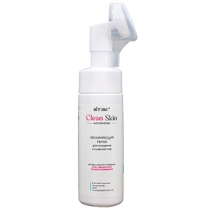 Фотография  ВИТЭКС CLEAN SKIN Чистая Кожа ПЕНКА Увлажняющая для очищения и сужения пор с АНТИ-АКНЕ комплексом, 175 мл