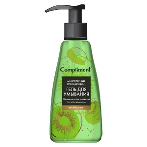 Compliment JUICY BLOOM Мицеллярный очищающий ГЕЛЬ д/умывания с экстрактом киви, 250мл/8шт, арт.91012