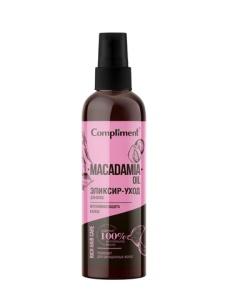 Фотография Compliment RichHairCare ЭЛЕКСИР-УХОД для волос Интенсивная защита и блеск MACADAMIA OIL, 1250мл • арт.911399