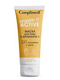 Фотография  Compliment Маска для лица с витамином С, 75мл арт.918190