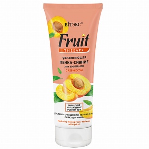 Фотография Витекс FRUIT Therapy • ПЕНКА-СИЯНИЕ для умывания с АБРИКОСОМ Увлажняющая, 200мл