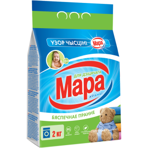 СОНЦА Порошок МАРА УЗОР ЧЫСЦIНI 2кг автомат ДЛЯ ДЕТСКОГО