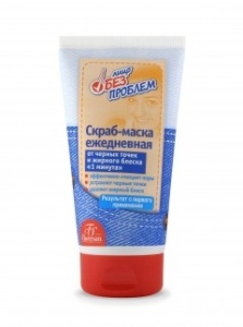 Флоресан Лицо б/проблем СКРАБ-МАСКА ежедневная от черных точек  и жирного блеска «1 минута»,150мл/10