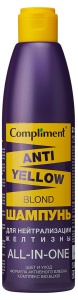 Фотография Compliment Anti-Yellow Blond ШАМПУНЬ для нейтрализации желтизны, 300мл • арт.913165