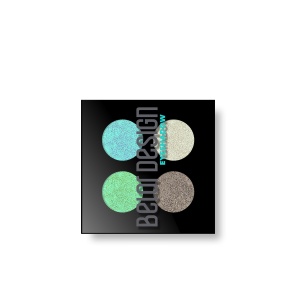 BelorDesign Тени компактные Delicate 4-х цветная сборка №51 мятно-бирюзовая, 5, 1 г