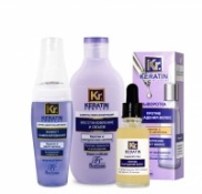 Фотография линейки KERATIN COMPLEX косметики FLORESAN