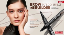Фотография линейки МАРКЕР для БРОВЕЙ c эффектом микроблейдинга Brow Builder Tattoo Effect косметики ДЕКОРАТИВНАЯ КОСМЕТИКА LUXVISAGE